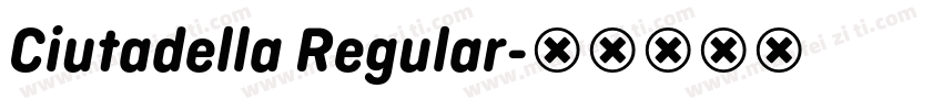 Ciutadella Regular字体转换